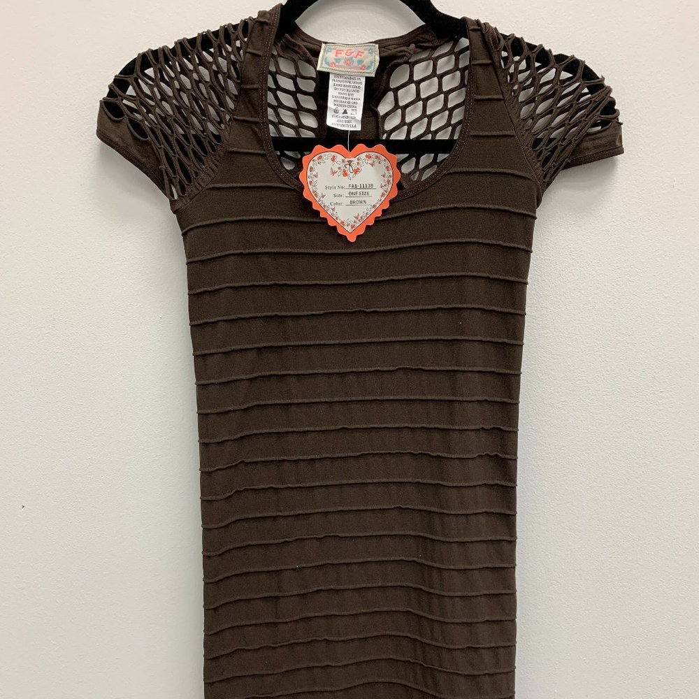 BROWN DRESS